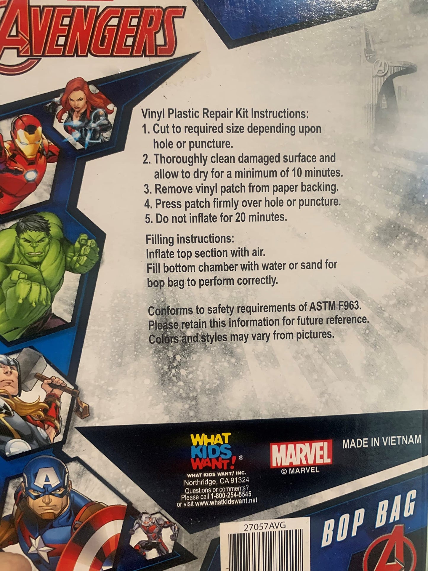 Avengers 36 Bop Bag - Styles May Vary