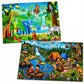 Palitto 2In1 Jigsaw Puzzle For Kids 5+ Years | Jungle Safari & Adventure Treasure Hunt | 60 Pieces Each (120 Total) | 43 X 30 