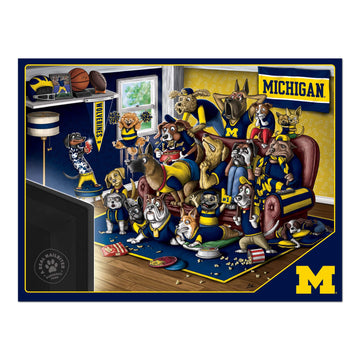 Youthefan Ncaa Michigan Wolverines Purebred Fans 500Pc Puzzle - A Real Nailbiter