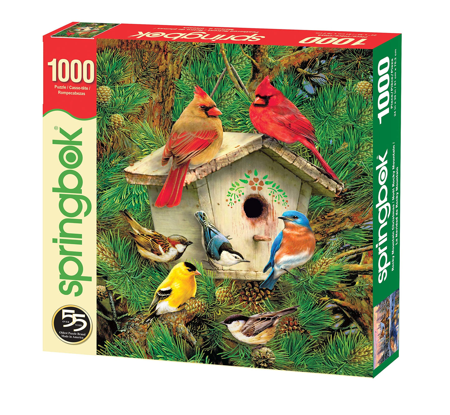 Springbok'S 1000 Piece Jigsaw Puzzle Feathered Retreat - Made In Usa