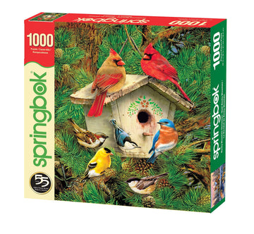 Springbok'S 1000 Piece Jigsaw Puzzle Feathered Retreat - Made In Usa