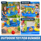 Bellochiddo Water And Sand Table With Water Pumb & Umbrella - Summer Toys 3-Tier Kids Water Play Table, Outdoor Toys For Boys Gi