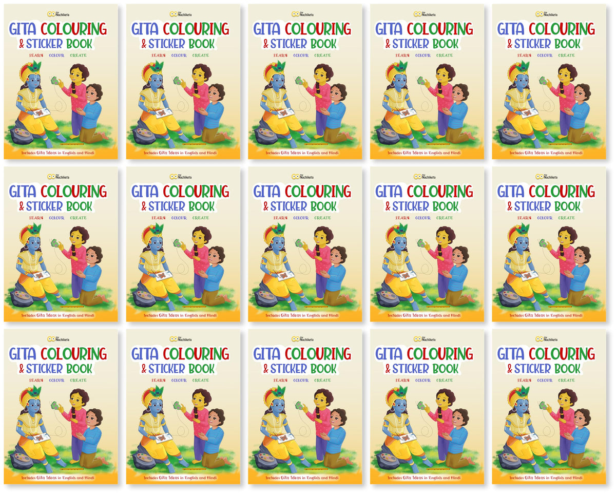 Gita Colouring & Sticker Books For Kids (Pack Of 15 Books ) Gift To Children For Painting, Drawing And Colouring | Ideal Return 