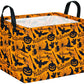 MAIZMZ Halloween Storage Basket Pumpkin Ghost Gift Basket for Kids Foldable Toy Box Waterproof Organizer Bin Laundry Nursery Ham