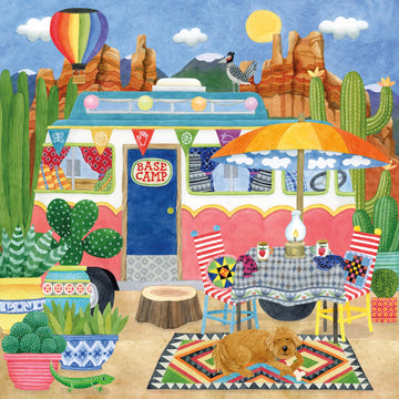 Ceaco - Happy Camper - Cactus Camp-Out - 300 Oversized Piece Jigsaw Puzzle