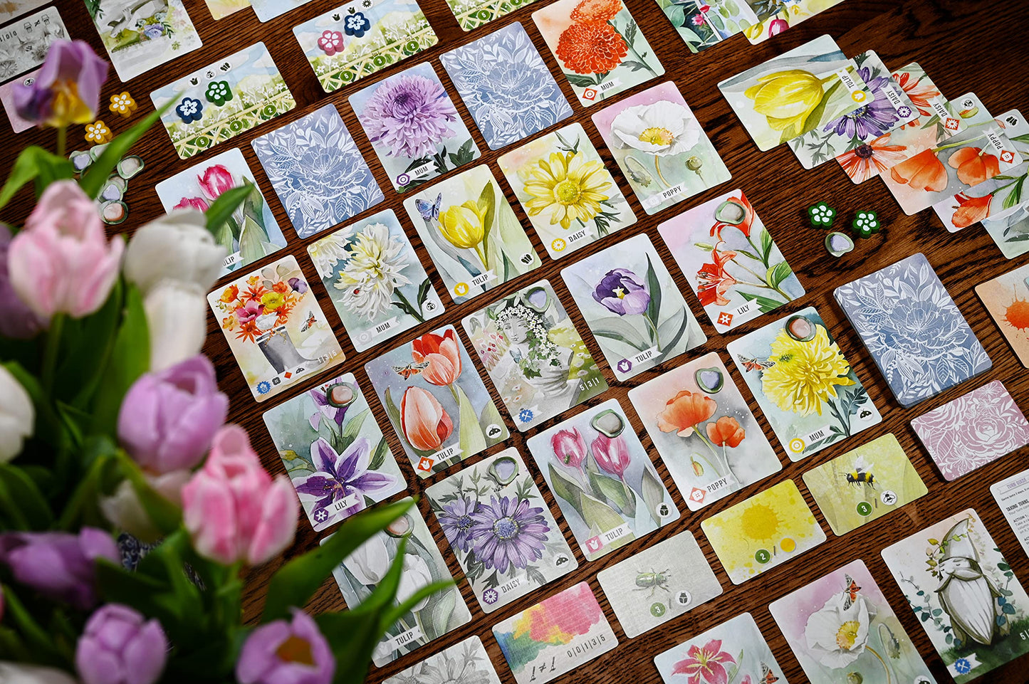 Pencil First Games Floriferous Card Game - Relaxing Garden Game for 1-4 Players, Multicolor, Model PFX1300, Cardboard