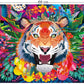 Elena Essex Jigsaw Puzzles 1000 Pieces - Roar Power/Puzzles For Adults 1000 Pieces / 1000 Piece Puzzle/Cool Animal Tiger Cat Puzzle/Puzzle Size 20X28 Inches