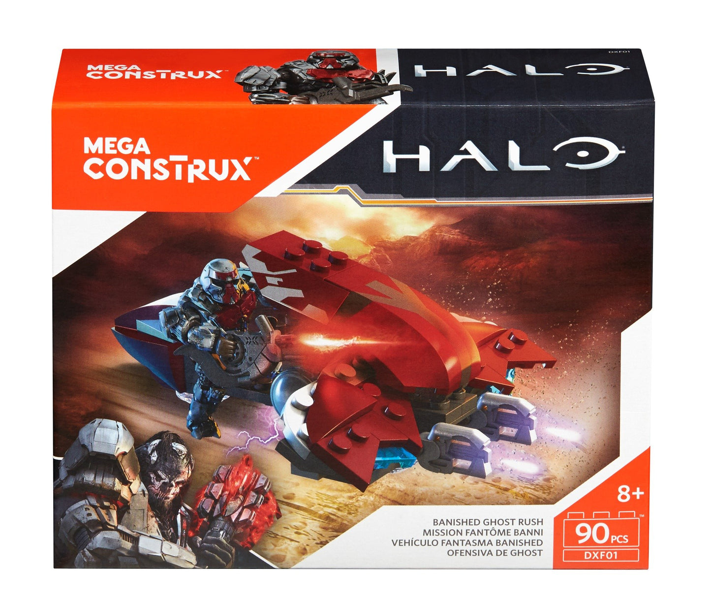 Mega Construx Halo Banished Ghost Rush Building Set