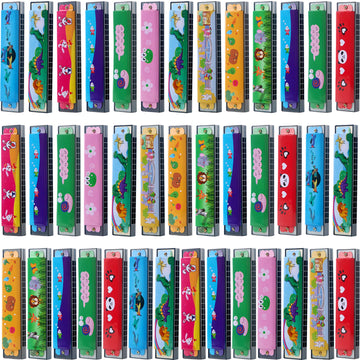 6 Pcs Cartoon Harmonica Kids Harmonica Toys 16 Holes Harmonica Instruments For Children Boys Girls Party Favors, Random Color Pa