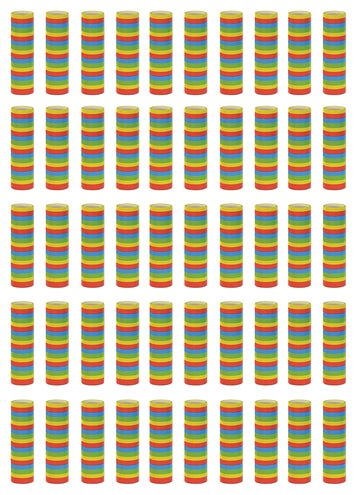 Beistle 50 Piece Multi-Color Serpentine Streamers New Years Eve Party Favors Birthday Supplies and Decorations, 5 x 1.5 x 1.5, M