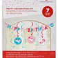 American Greetings Rainbow Unicorn Birthday Party Supplies, Banner Kit (7-Pieces)