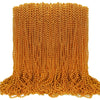 Eoboh 100Pcs Mardi Gras Beads, Orange Bead Toy Necklaces Party Favors, 33'' Necklaces Costume Accessories, Festival Parade Throw