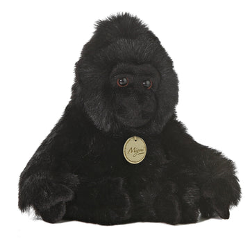 Aurora® Realistic Miyoni® Gorilla Stuffed Animal - Lifelike Detail - Cherished Companionship - Black 11 Inches