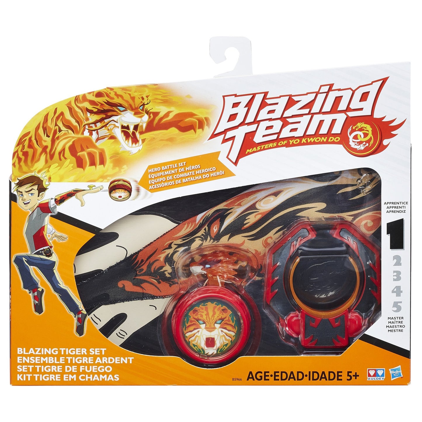 Hasbro Blazing Team Tiger Action Figure Set - Model B5966, Plastic Material, Fun for Kids