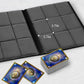 Homotte Trading Cards Binder, 9 Pocket Baseball Football Binder 360 Side Loading Trading Card Holder, Standard Size Card Organiz