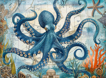 Cross & Glory 1000 Piece Jigsaw Puzzle - Neptune's Navigator, Ocean Exploration, Large Size, Satin Finish, Model CG-M-110