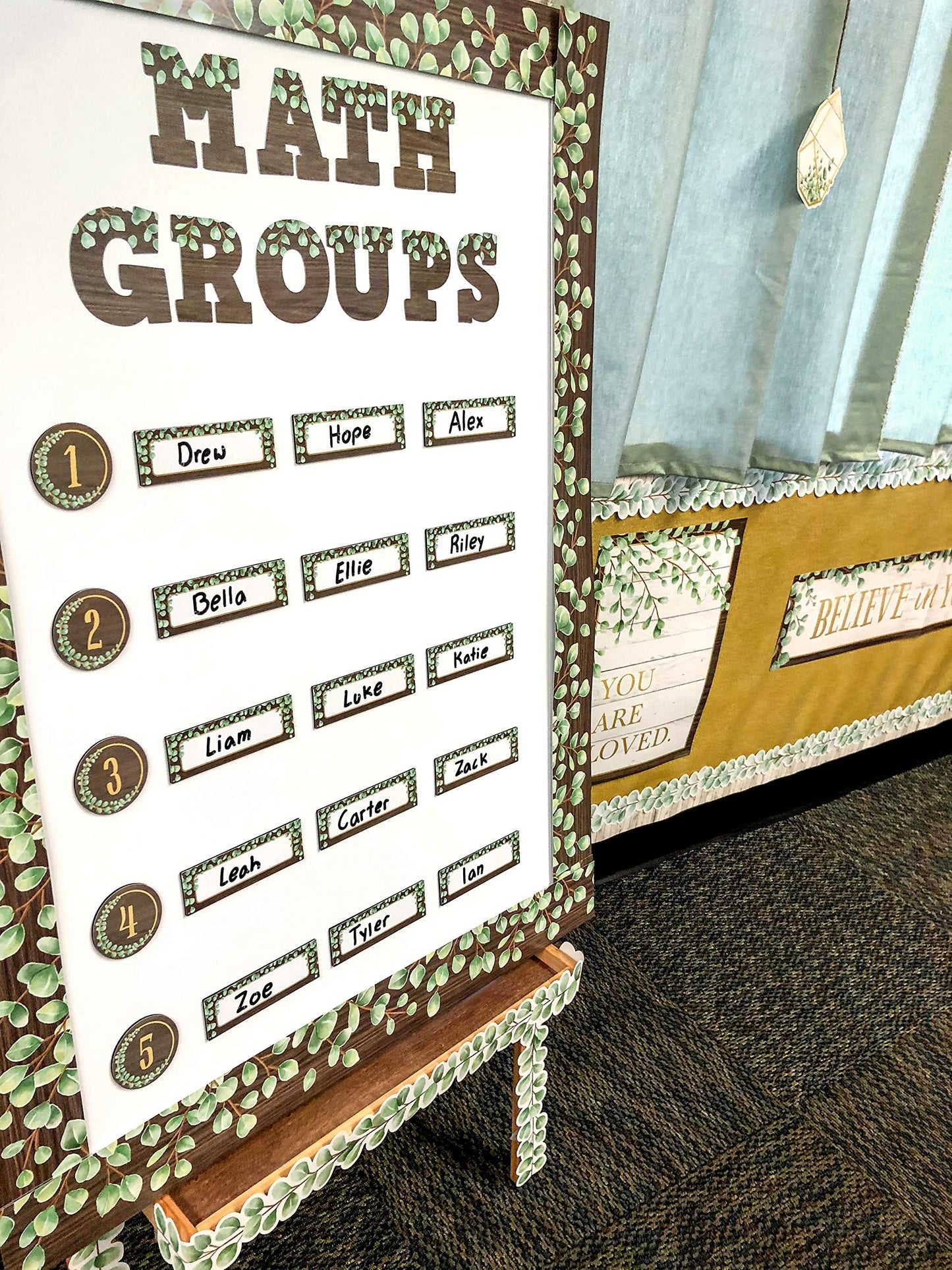 Teacher Created Resources Eucalyptus Bold Block 3'' Magnetic Letters