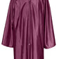 Gradplaza Shiny Choir Robe Kindergarten Preschool Graduation Gown Shiny Graduation Gown For Kids Maroon Size 36