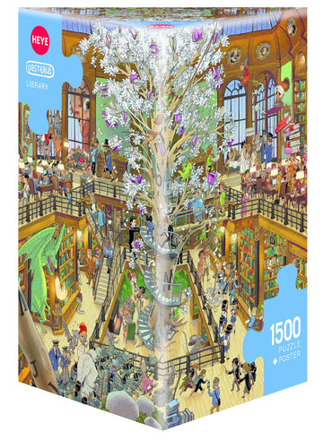 Heye 29840' Library, Oesterle Triangular Puzzles, White