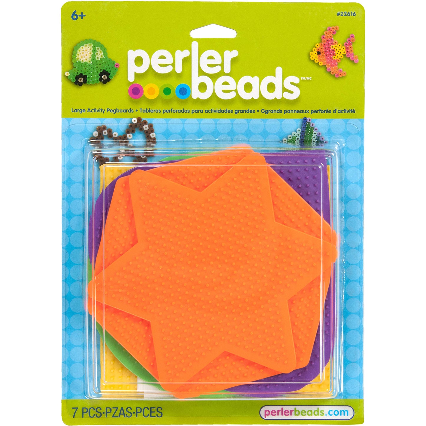 Perler Beads Assorted Pegboard Set Arts and Crafts for Children, 5 pcs
