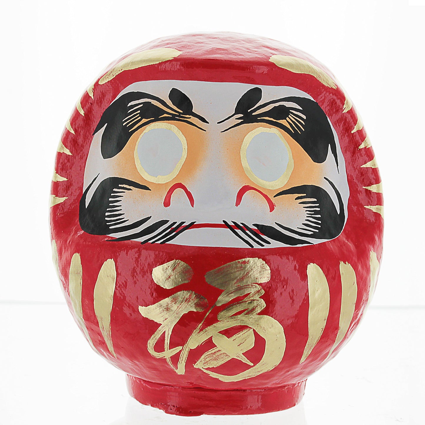 Daimonya Daruma Doll - Made In Japan - 4.7' Good Luck & Well Wishes (Red)
