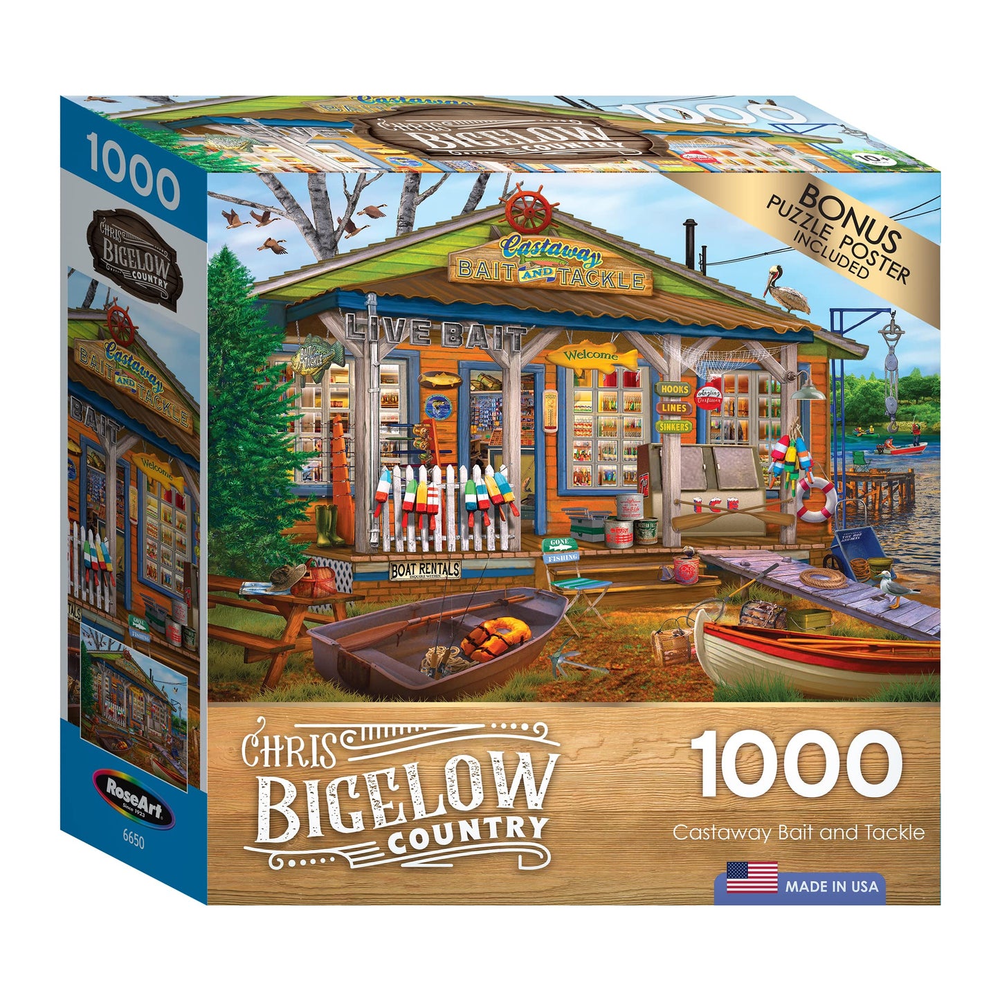 Roseart - Chris Bigelow - Castaway Bait And Tackle - 1000 Piece Jigsaw Puzzle For Adults