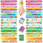 POPLAY 48PCS Christian Slap Bracelets, Snap Wristbands Bible Verses Religious Snap Bracelets for Kids Sunday School Gifts Classr