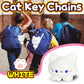 White Cat Stuffed Animals, Kawaii Cat Plushies For Girls And Boys, Soft Cats Mini Plush Toy Keychain, Fun Cuddly Plush Toys For