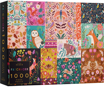 Elena Essex 1000 Piece Jigsaw Puzzles For Adults - Patchwork | Jigsaws 1000 Pieces For Adults | Jigsaw Puzzles For Adults 1000 | Animal Bird Puzzle | 20X28 Inches