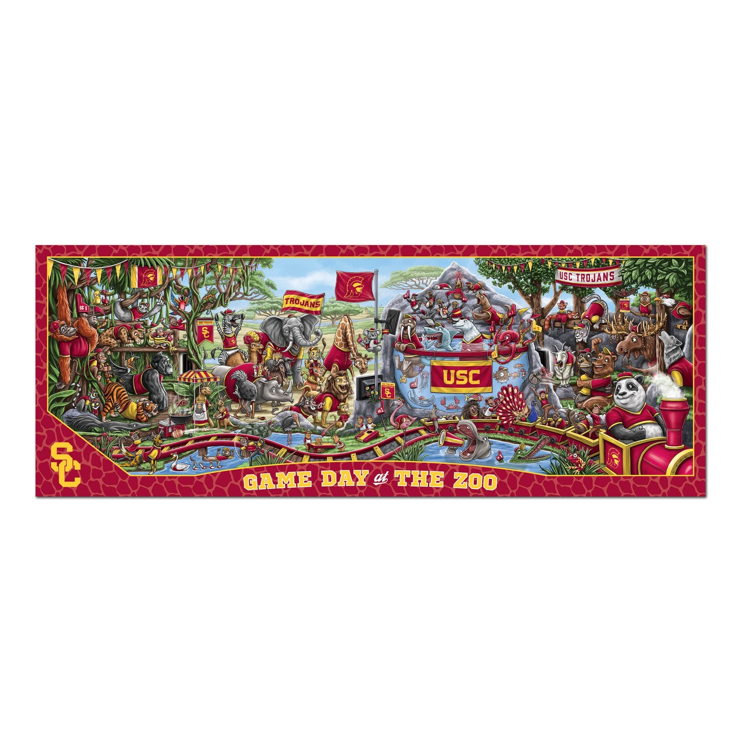 YouTheFan NCAA USC Trojans Game Day at The Zoo 500pc Puzzle