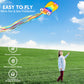 SYNCFUN Large Kite in The Rainbow Octopus- Easy-Fly Design for Kids and Adults with 328ft Line, Giant Beach Kites for Outdoor Fu
