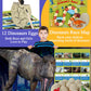 Dinosaur Easter Egg Toys Dig Kit For Kids, Science Stem Gifts For 3 4 5 6 7 8 9 10 Year Old Boys Girls, Discover 12 Dino Eggs Excavation Fossil Digging Dragon Toy, Educational Archaeology Party Games