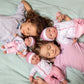 Jc Toys | Berenguer Boutique | La Baby Doll Outfit | 3 Piece Pink And White Onesie|Washable| Ages 2+ | Fits Dolls 14'- 18'