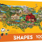 United States Shape 1000 Piece Jigsaw Puzzle