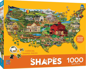United States Shape 1000 Piece Jigsaw Puzzle