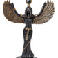 Pacific Giftware Ptc 11.88 Inch Egyptian Isis Mythological Black Finish Statue Figurine