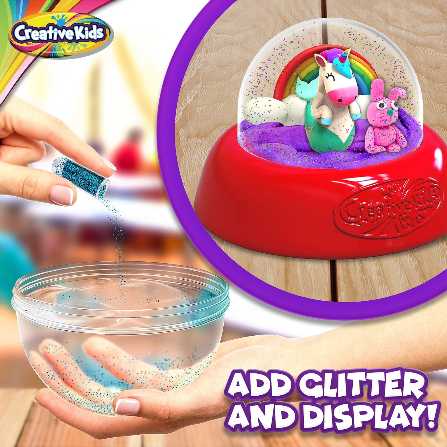 Make Your Own Water Globe Craft Kit For Kids – Diy Crafts Boys Girls Snow Globe Making Kit For Children - Under Sea Inspired Collectible Dog Dinosaur Unicorn Ice Cream Figurines Ages 4+