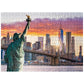 Mypuzzle Statue Of Liberty And New York City Skyline At Sunset Usa - Premium 500 Piece Jigsaw Puzzle For Adults