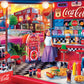 MasterPieces 300 Piece EZ Grip Jigsaw Puzzle - Coca-Cola Soda Fountain, 18"x24", Multi, Cardboard, Model 32180