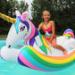 Swimline Rainbow Unicorn Rocking Pool Float Toy - Heavy Duty PVC, 36"W x 48"H, Easy Grab Handles, for Kids & Adults