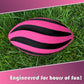 LMC Products Spiral Foam Football - Soft Foam Football for Kids - Each Quality Kids Football is 9 Inches - mature-themed & Toddler Football Youth - Small Football (Pink & Black)