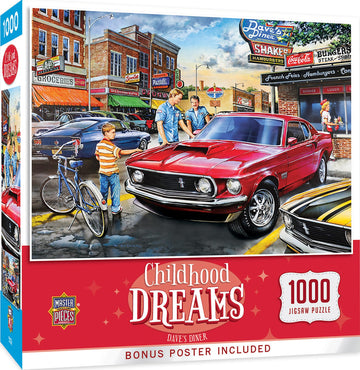 Masterpieces 1000 Piece Jigsaw Puzzle For Adults, Family, Or Youth - Dave'S Diner - 19.25'X26.75'