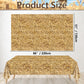 PTECDROTS 4Pcs Straw Tablecovers, Westtern Theme Birthday Tablecloths Plastic Farm Hay Table Cloths for Cowboy Western Party Sup