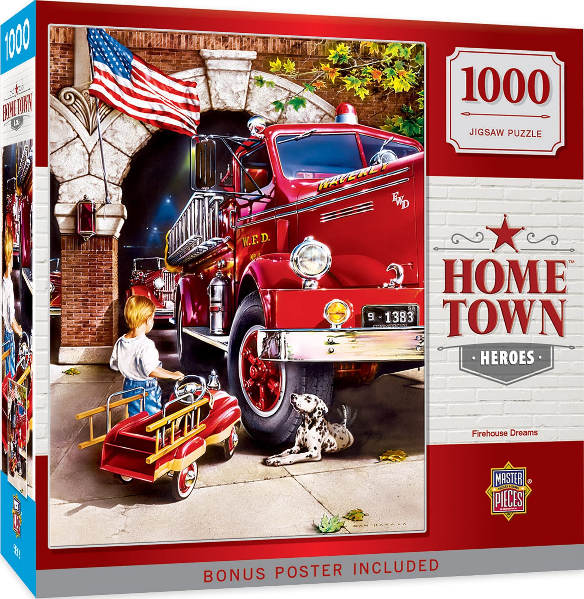 MasterPieces 1000 Piece Jigsaw Puzzle for Adults, Family, Or Youth - Firehouse Dreams - 19.25 x26.75