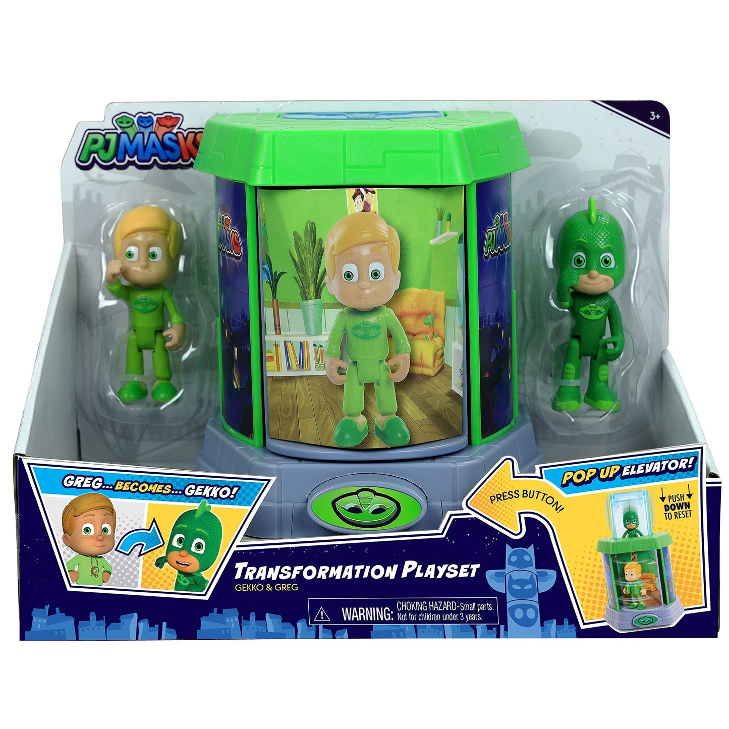 Pj Masks Transforming Figures, Gekko, Kids Toys For Ages 3 Up By Just Play