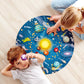 Hape Solar System Puzzle | Round Solar System Puzzle Toy For Kids, Exploratory Skills, Solid Wood Pieces And A Glowing Led Sun L
