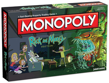 Monopoly Rick And Morty Board Game | Based On The Hit Adult Swim Series Rick & Morty | Offically Licensed Rick Morty Merchandise