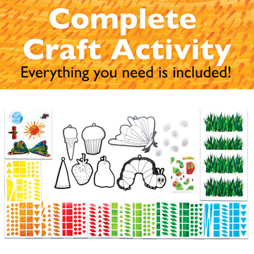 Creativity For Kids The Very Hungry Caterpillar: Sticker Suncatcher Kit - Diy Window Stickers For Toddlers From The World Of Eric Carle, Preschool Arts And Crafts For Kids Ages 3-5+, Medium
