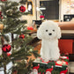 Weigedu White Toy Poodle Stuffed Animal - Bichon Frise Maltese White Labradoodle Plush Toy For Kids And Babies - Perfect Birthday & Easter Gift, 12.6'