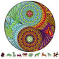 ZenChalet - Yin Yang 500 Piece Puzzles for mature-themeds - Wooden Puzzle for mature-themeds  enhanced Wooden Puzzle with Durable Construction - Brain Teaser Puzzle